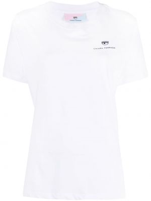 T-shirt con stampa Chiara Ferragni bianco