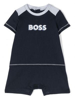 Tuta con stampa Boss Kidswear blu