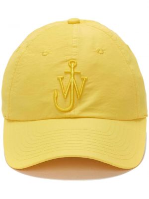 Cappello con visiera ricamato Jw Anderson giallo