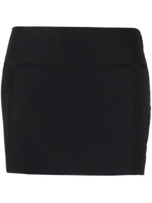 Mini spódniczka z niską talią Ferragamo czarna