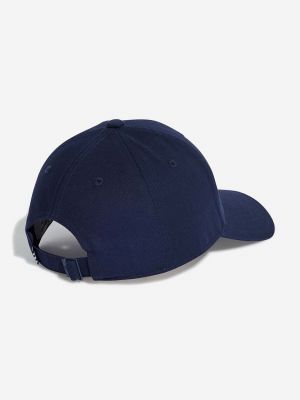 Bombažna kapa Adidas Originals modra