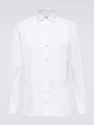 Camicia di cotone Zegna bianco