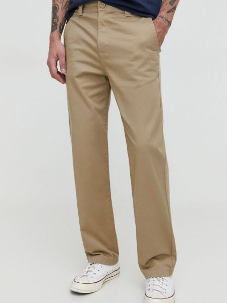 Beżowe proste spodnie Hollister Co.