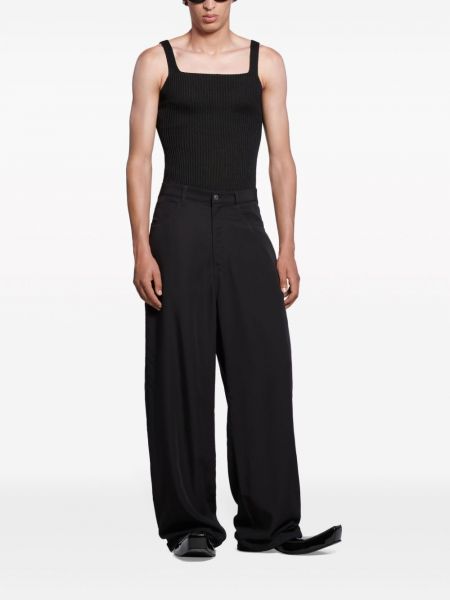 Spodnie z lyocellu Balenciaga czarne