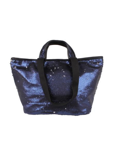 Синяя сумка шоппер Flioraj