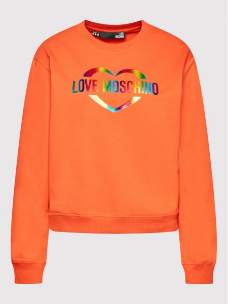 Dres Love Moschino, pomarańczowy