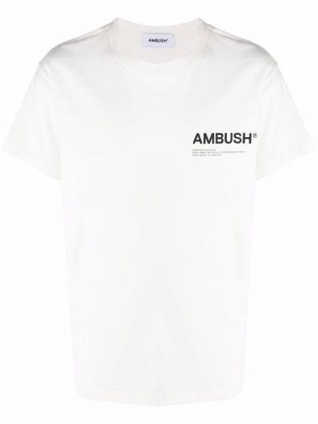 Raštuotas marškinėliai Ambush balta
