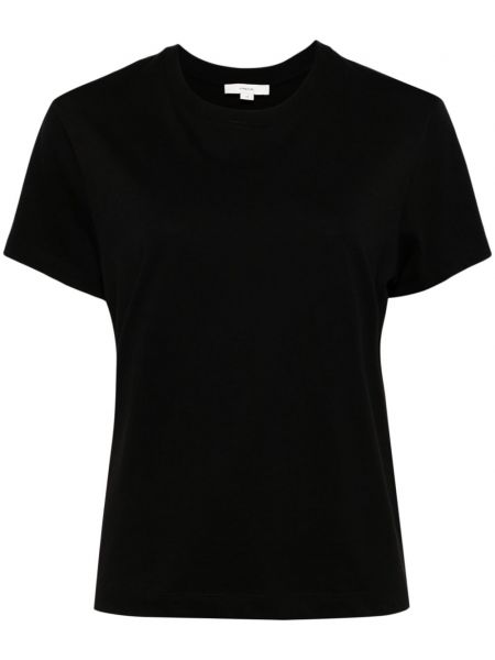 T-shirt aus baumwoll mit rundem ausschnitt Vince schwarz