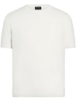 T-shirt aus baumwoll Zegna weiß