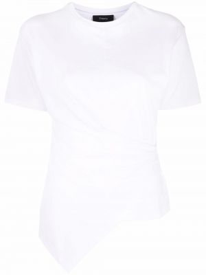 Camiseta con volantes Theory blanco