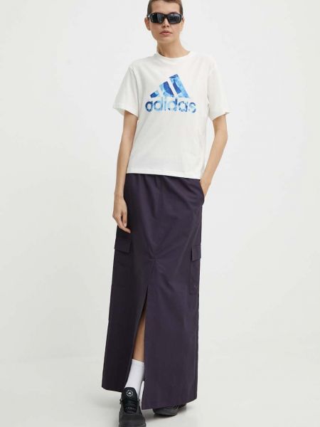 Długa spódnica bawełniana Adidas Originals