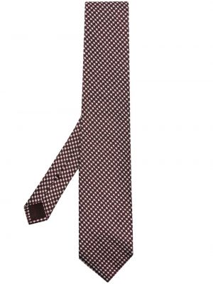 Cravată de mătase din jacard Tom Ford roșu