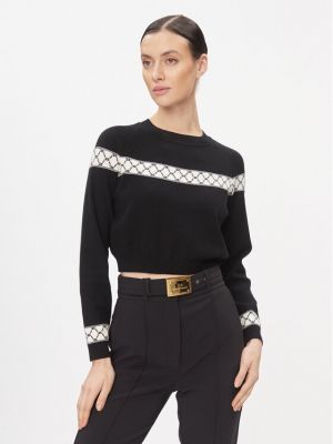 Пуловер Elisabetta Franchi черно