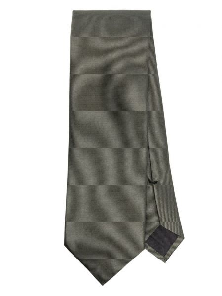 Jacquard prugasta svilena kravata Tom Ford zelena