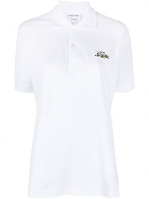 Medvilninis polo marškinėliai Lacoste balta