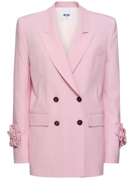 Uld jakke Msgm pink