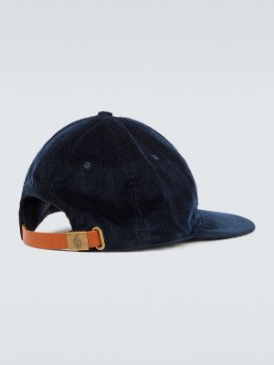 Gorra de algodón con apliques Polo Ralph Lauren azul