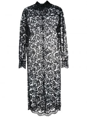 Mežģīņu kleita Givenchy Pre-owned melns
