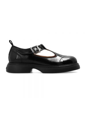 Czarne loafers Ganni