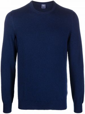 Jersey de punto de tela jersey Fedeli azul