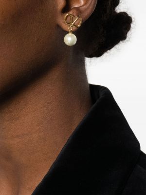 Boucles d'oreilles avec perles à boucle Valentino Garavani