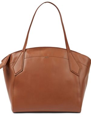 Кожаная сумка Max Mara, коричневая