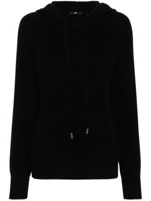Πλεκτός φούτερ με κουκούλα Max & Moi μαύρο