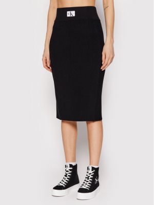 Spódnica ołówkowa J20J218949 Czarny Slim Fit Calvin Klein Jeans