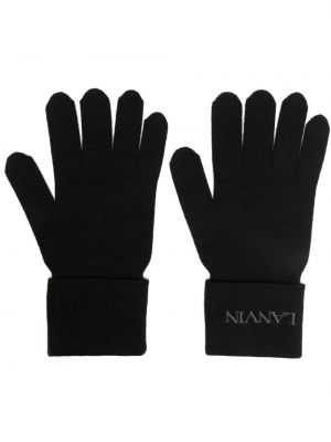 Ръкавици бродирани Lanvin черно