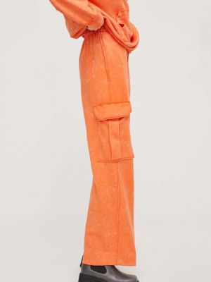 Sportovní kalhoty s vysokým pasem Stine Goya oranžové