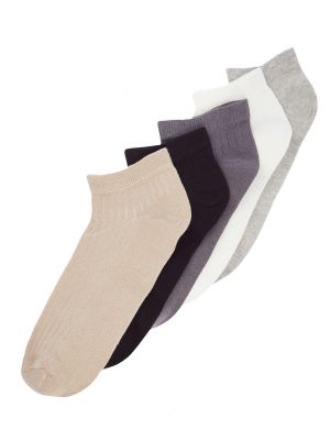 Ριγέ βαμβακερός κάλτσες Trendyol