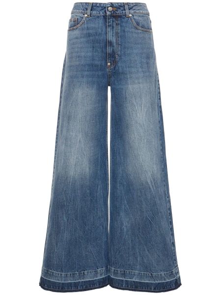 Laia lõikega kõrge vöökohaga teksapüksid Stella Mccartney sinine