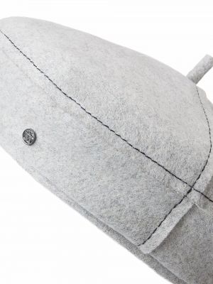 Vlněný baret Maison Michel šedý