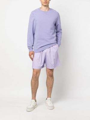 Shorts de sport à imprimé Ih Nom Uh Nit violet