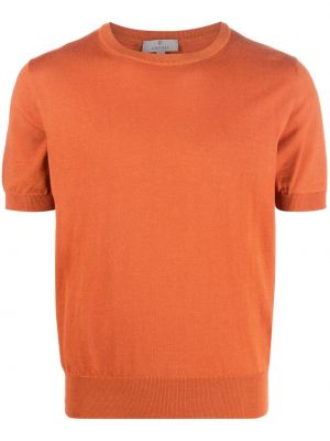 Плетена тениска Canali оранжево
