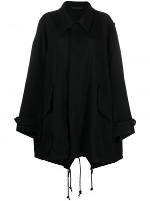 Woll mantel Yohji Yamamoto schwarz