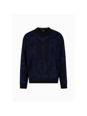 Sweter Emporio Armani niebieski
