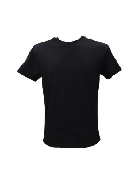 Koszulka bawełniana relaxed fit Moschino czarna