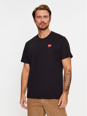 Priliehavé tričko Wrangler čierna