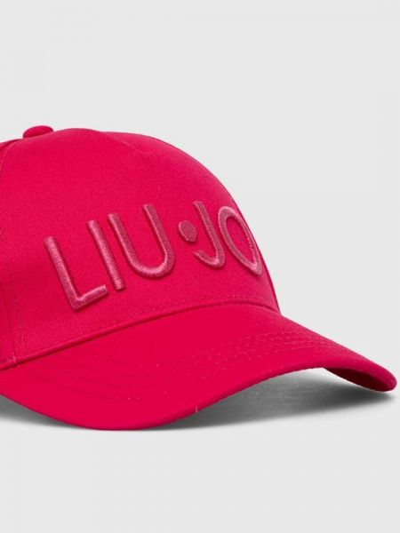 Хлопковая кепка Liu Jo розовая