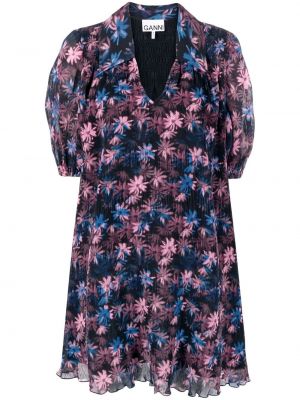 Floral dress Ganni svart