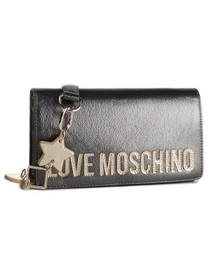 Listová kabelka Love Moschino sivá