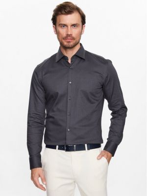 Marškiniai slim fit Boss pilka