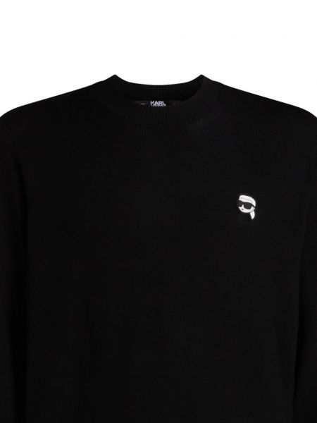 Pullover mit rundem ausschnitt Karl Lagerfeld schwarz