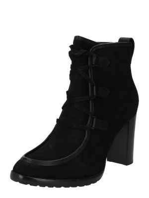 Μπότες με κορδόνια Lauren Ralph Lauren μαύρο
