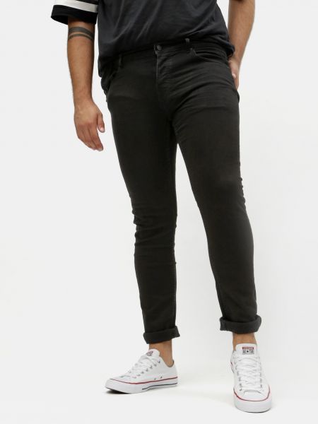 Priliehavé skinny fit džínsy Only čierna