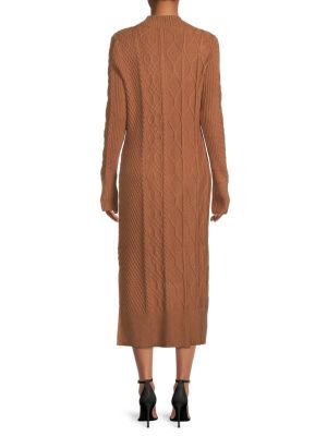 Трикотажное платье T Tahari коричневое