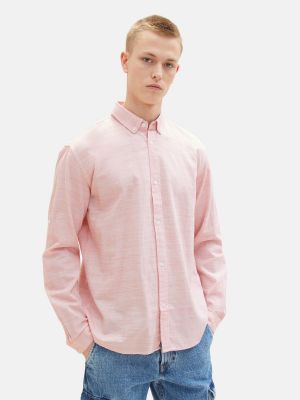 Rifľová košeľa Tom Tailor Denim ružová