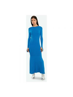 Sukienka długa Patrizia Pepe niebieska