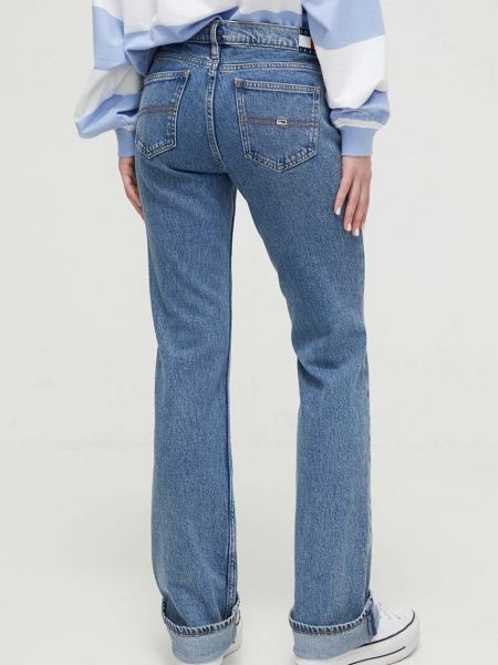 Džíny s vysokým pasem Tommy Jeans modré
